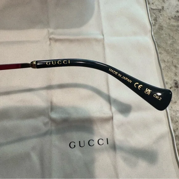 Gucci GG1142S Gold and Black Round Sunglasses women GG - Picture 11 of 16
